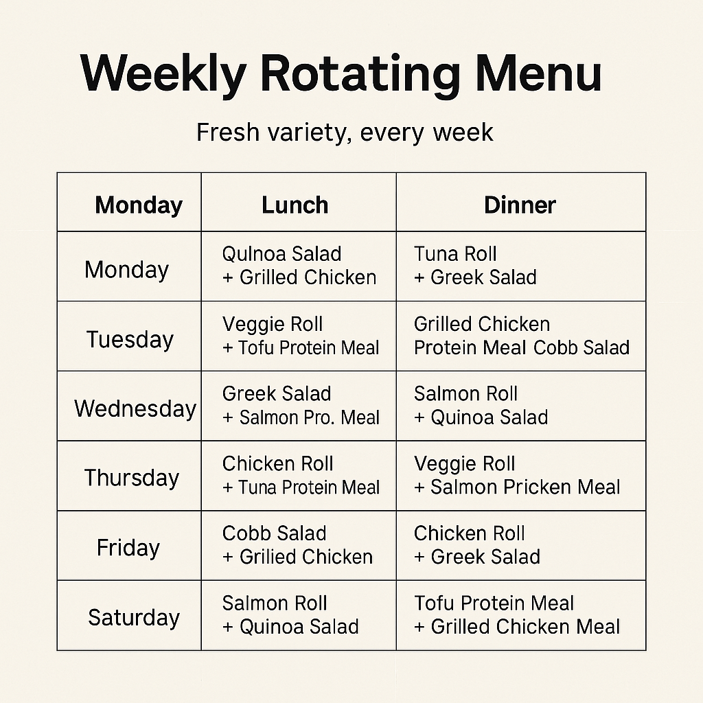 2 Meals/Day – 60-Day Plan (Lunch + Dinner)