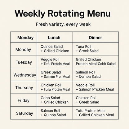 2 Meals/Day – 60-Day Plan (Lunch + Dinner)
