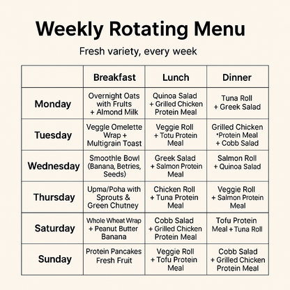 3 Meals/Day – 60-Day Plan (Breakfast + Lunch + Dinner)